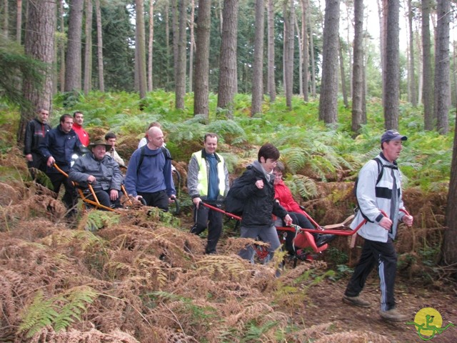 randonnée sportive avec joëlettes, Tervuren, 2012